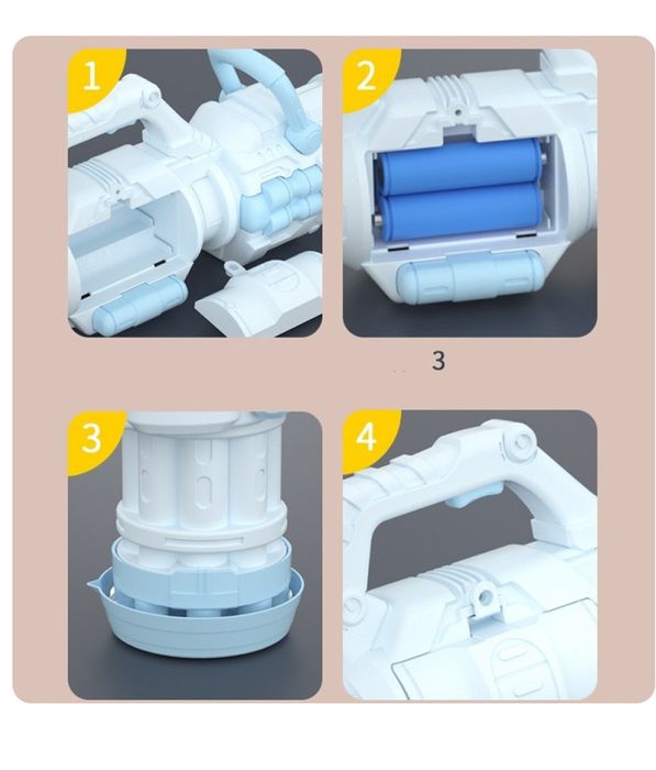 Модерен пистолет за сапунени балончета