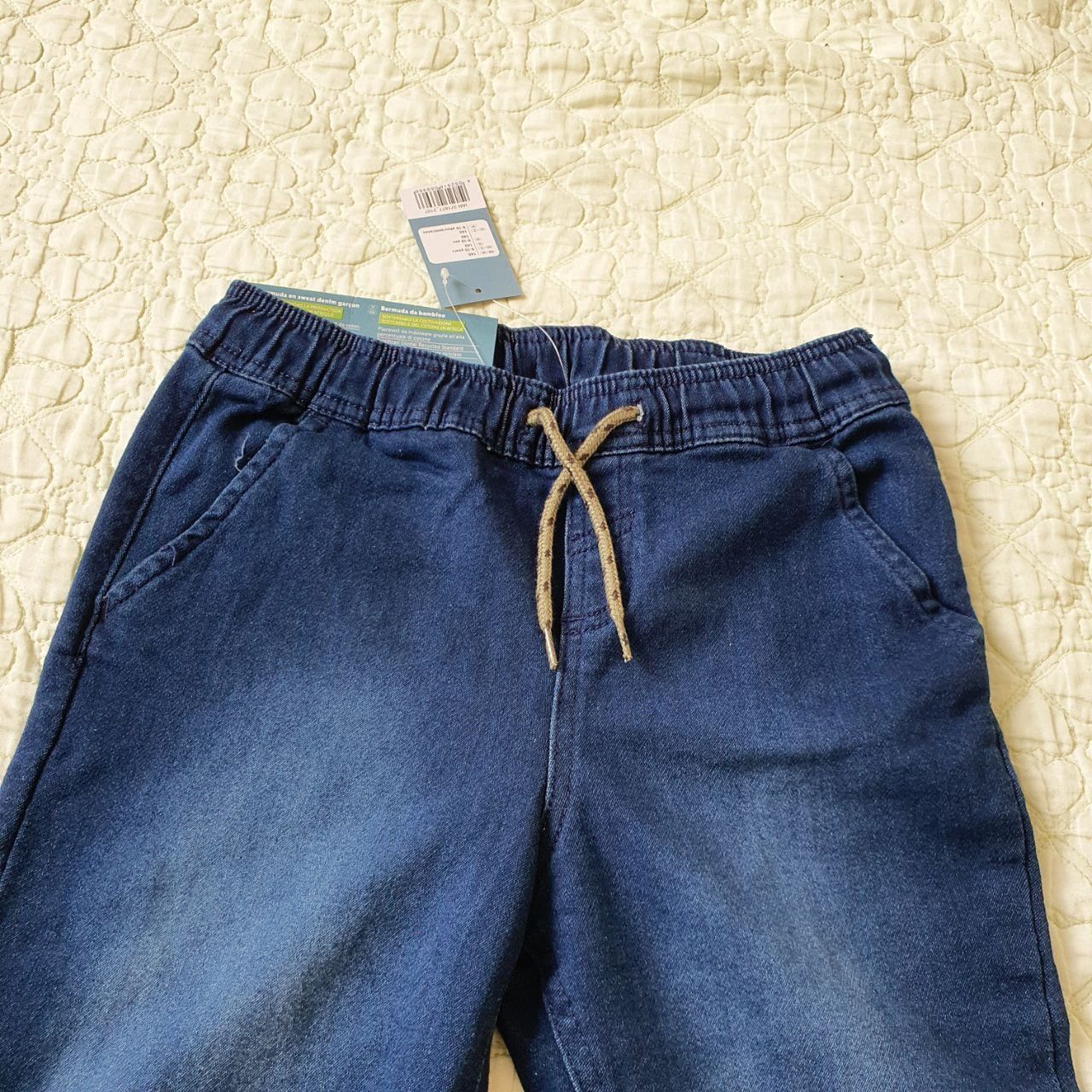 Pantaloni scurți jeans Pepperts băiețel 140, 9-10 ani, noi cu etichetă