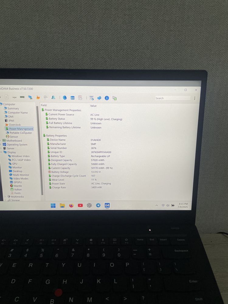 Lenovo X1 carbon шестого поколения