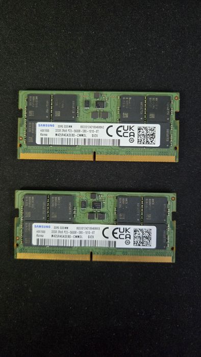 Memorie sodimm ddr5 64gb pentru laptop