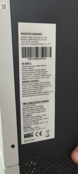 Invertor fotovoltaic de 10 kw