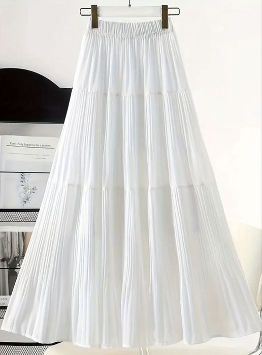 белая длинная юбка