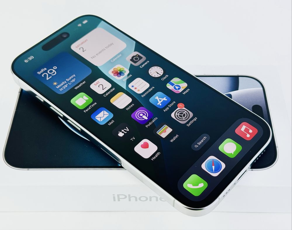 Apple iPhone 16 Pro 128GB White 100% Battery! Гаранция!