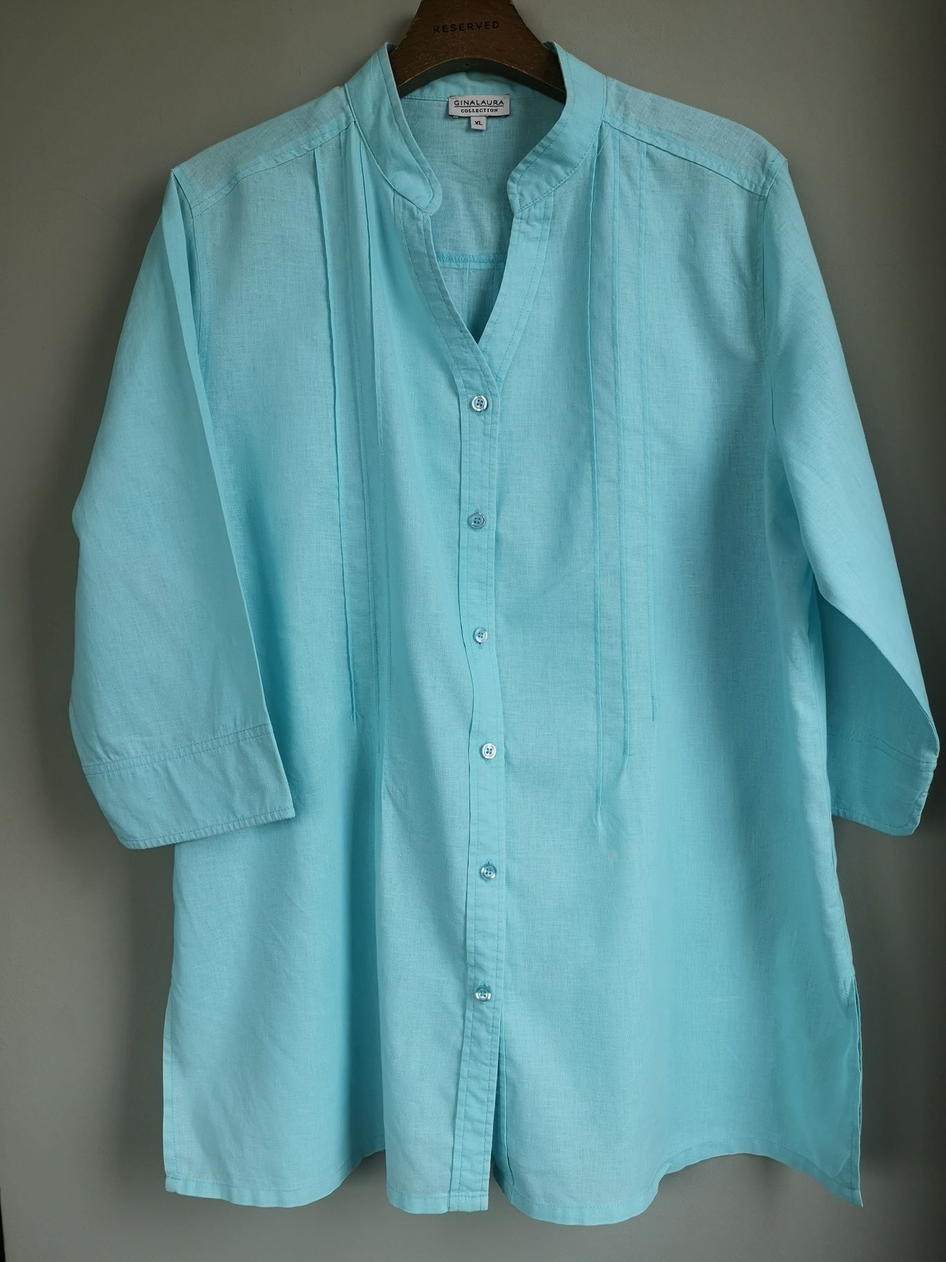 Gina Laura,ленена синя риза, размер XL
