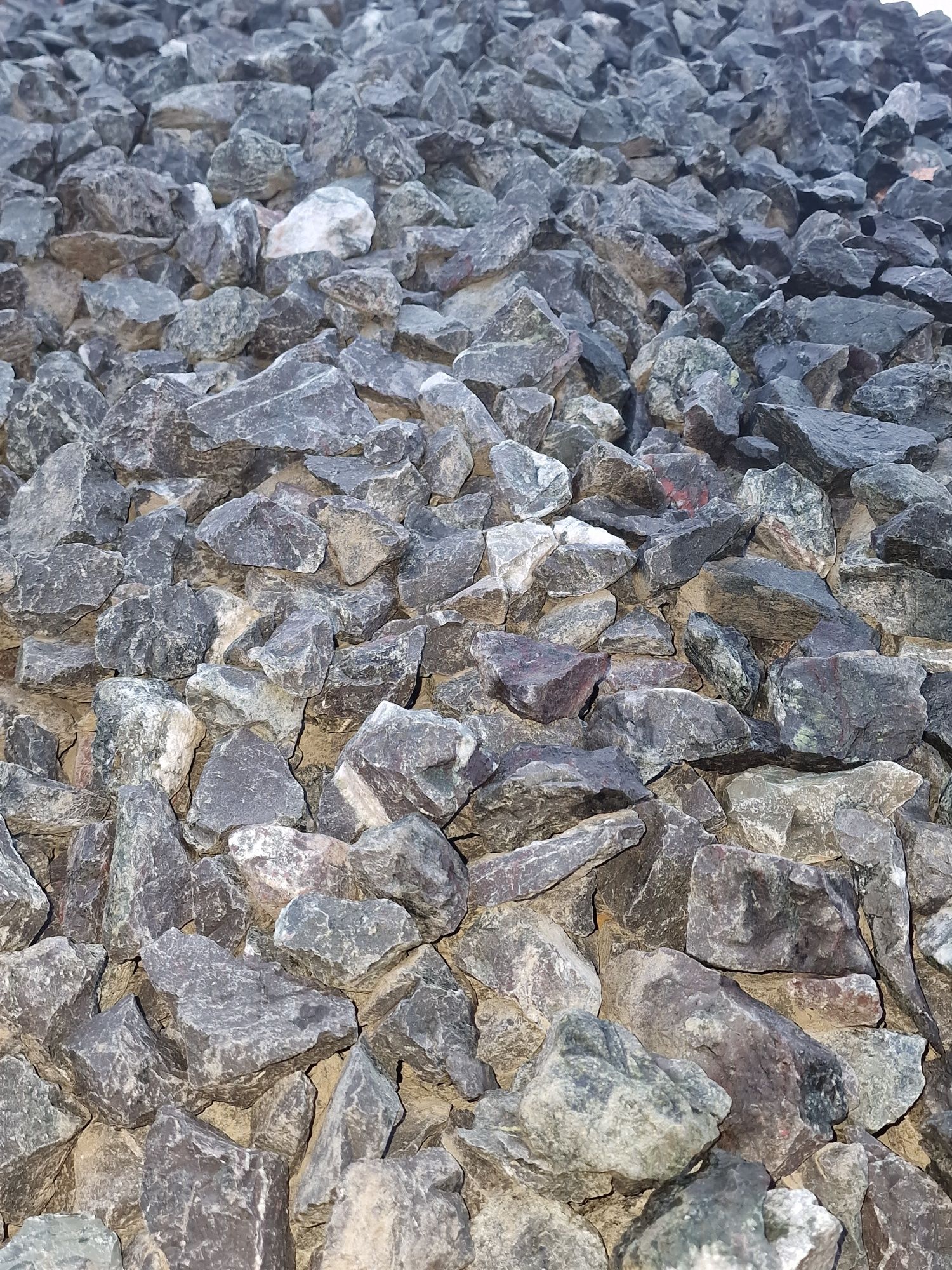 Piatra decorativa Concasata de Pojorata cilindru compactor drumuri