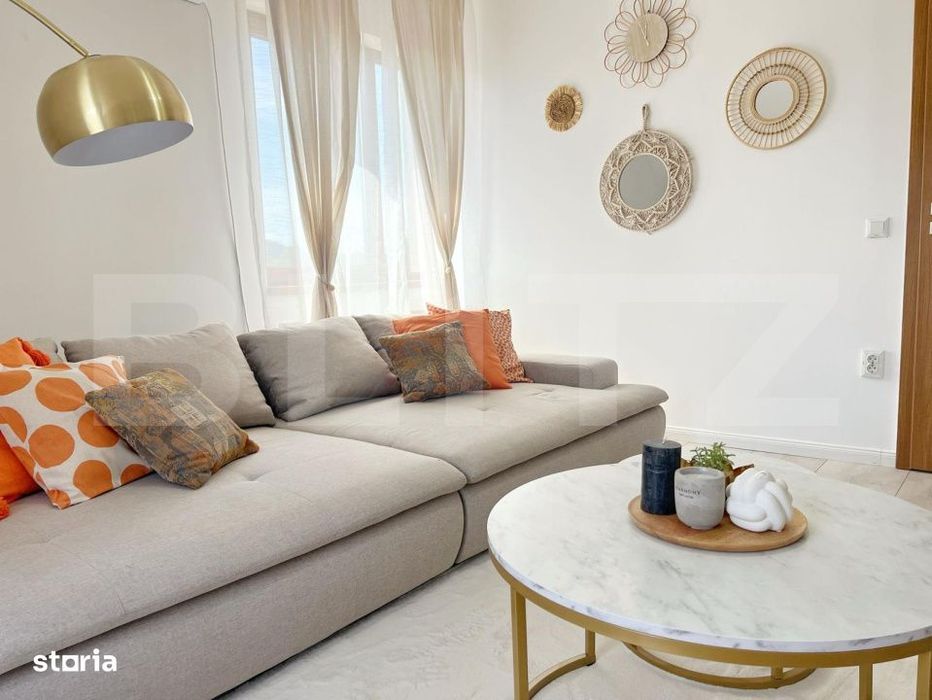 Apartament la cheie - mobilat utilat 2 camere, privat-central strada C