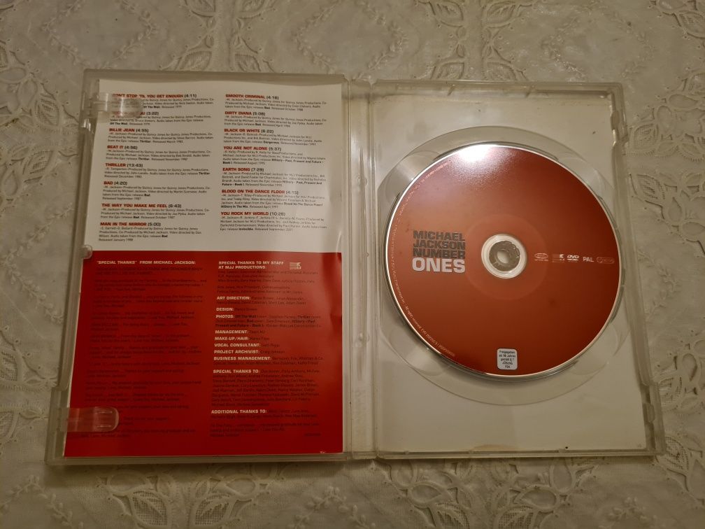 Michael Jackson Number Ones DVD CD Audio