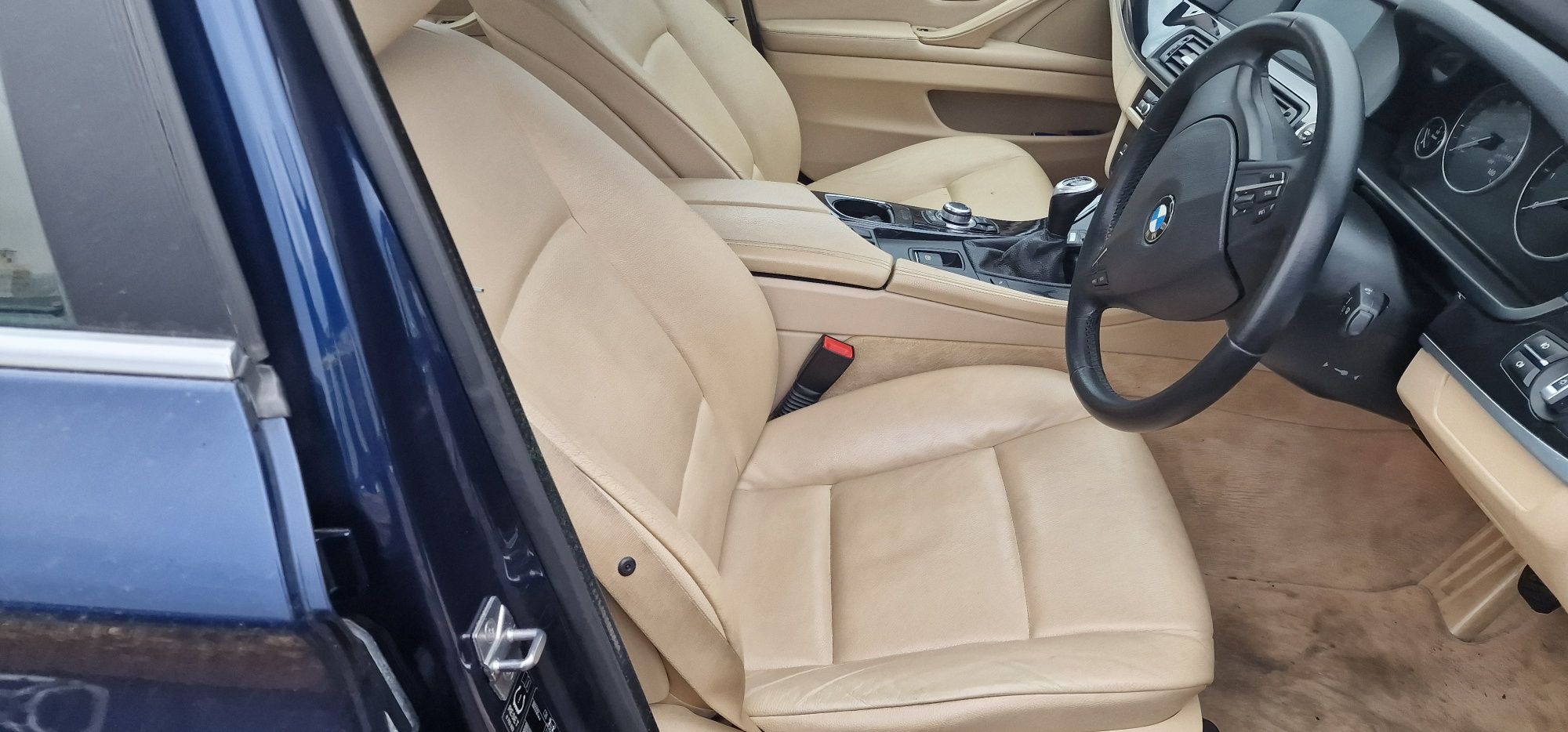 Scaune/interior piele crem cu incalzire Bmw F10 nonfacelift