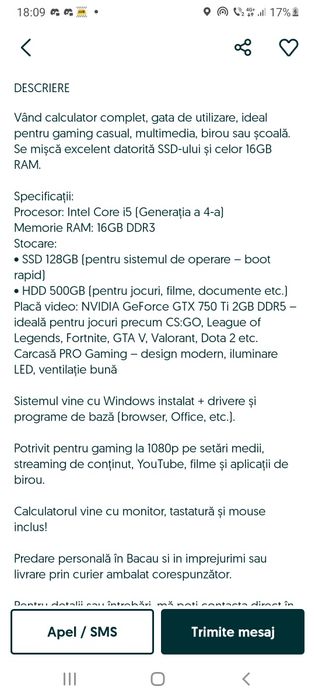 Laptop lenovo gaming