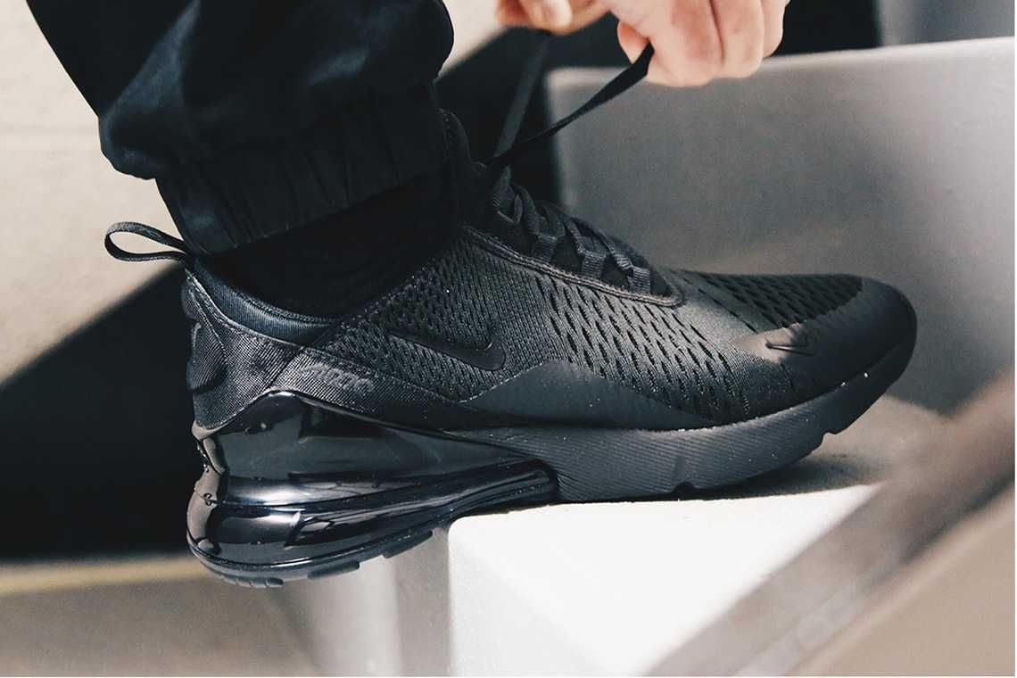 Nike Air Max 270 All Black Full Men Sneakers