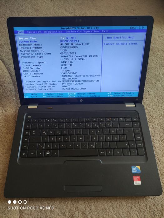 Display 15,6 led cu 40 pini 1366/768 - impecabil - Hp G6 G62 CQ58 CQ57