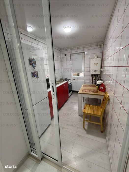 Zona Calea Bucuresti apartament 2 camare decomandat/mobilat utilat