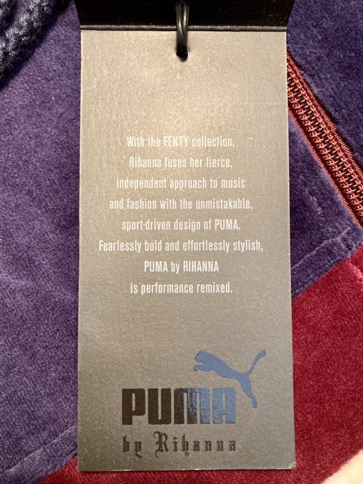 Puma by Rihanna (Fenty) унисекс кадифеен суичтърт с качулка (XS)