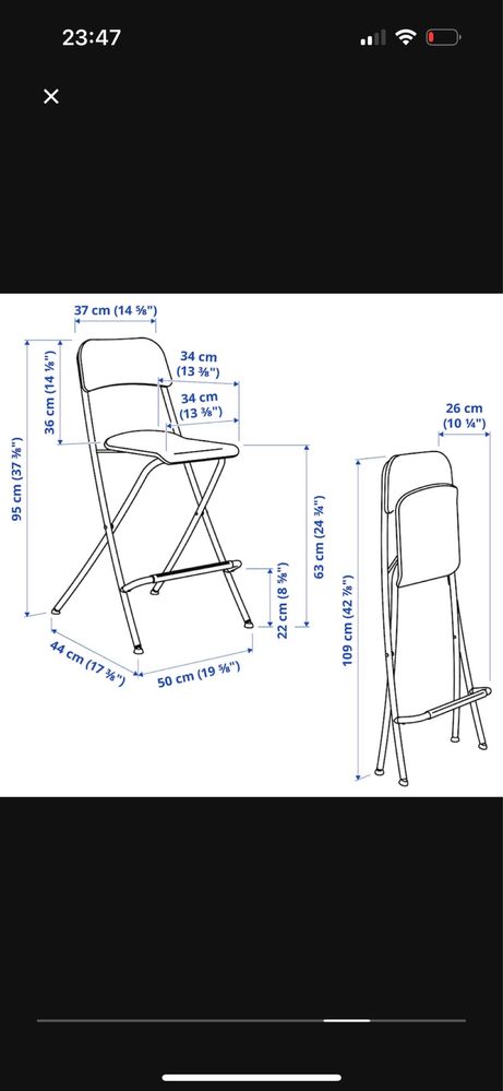 4 scaune de bar, IKEA