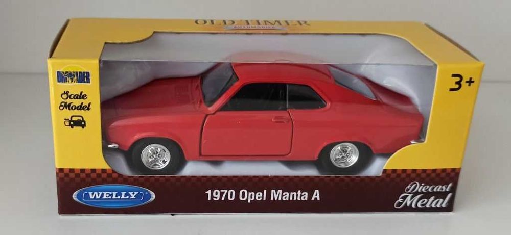 Macheta Opel Manta A 1970 rosu - Welly 1/36