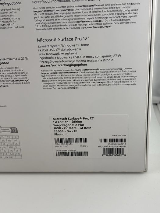 Microsoft Surface Pro 2-in-1 Laptop/Tablet (2025), Sigilat, OCAZIE