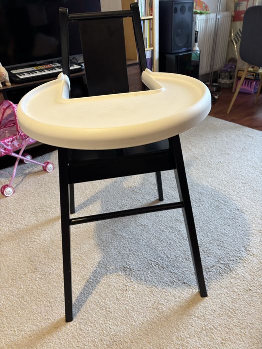 Scaun de masa bebe Ikea din lemn