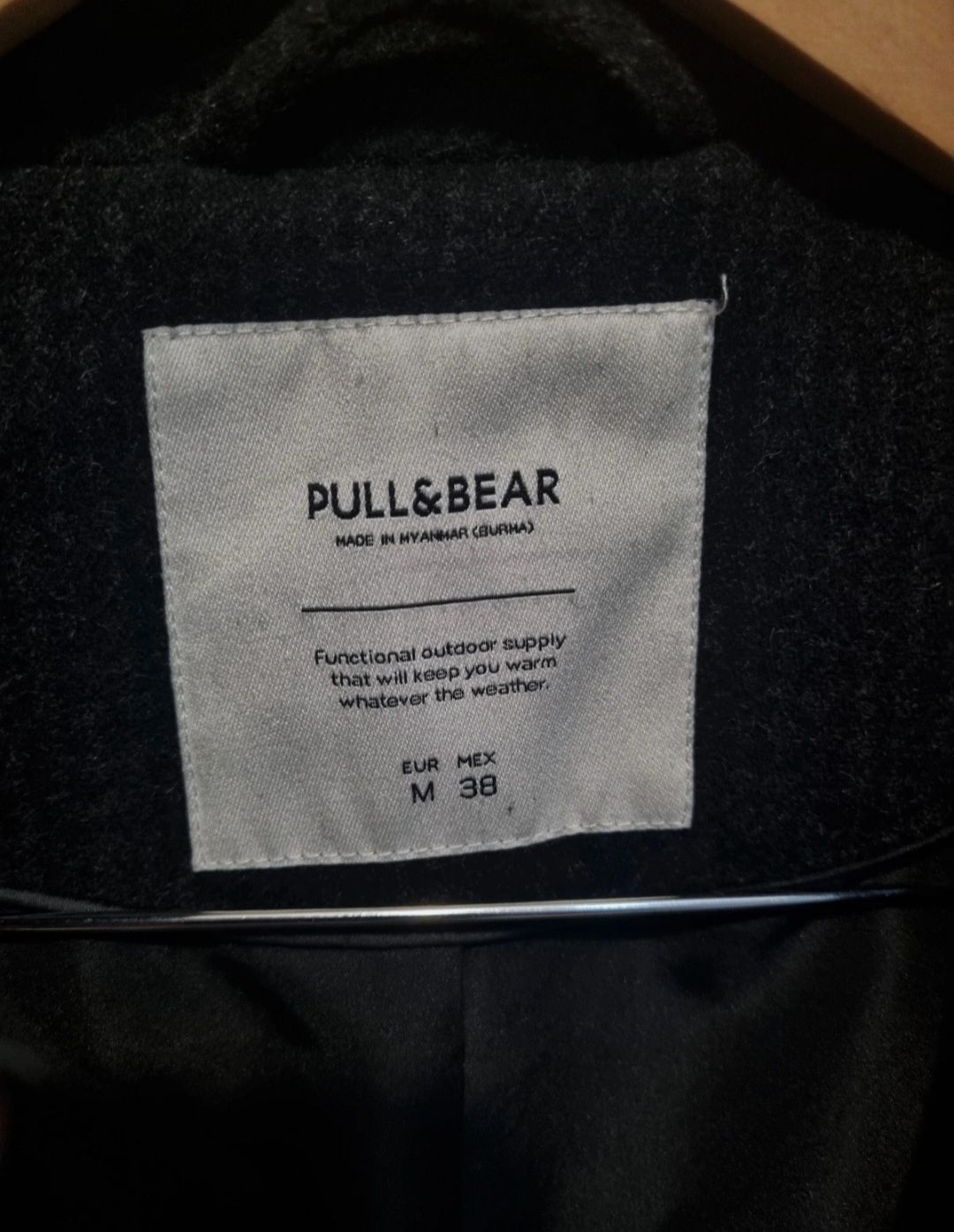 Palton pull&bear M culoare gri