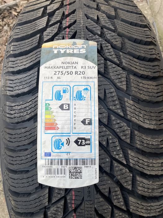 Nokian hakkapeliitta R3 SUV 275/50 R20