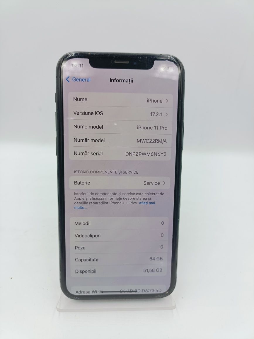 IPhone 11 Pro AO29181 64 GB 73% Baterie NeverLock