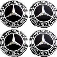 set 4 Capace Mercedes-Benz full black doar pentru jante originale