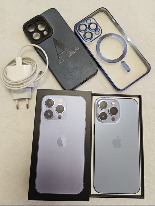 iPhone 13 Pro, Sierra Blue, 128 Gb, FULL BOX, CA NOU