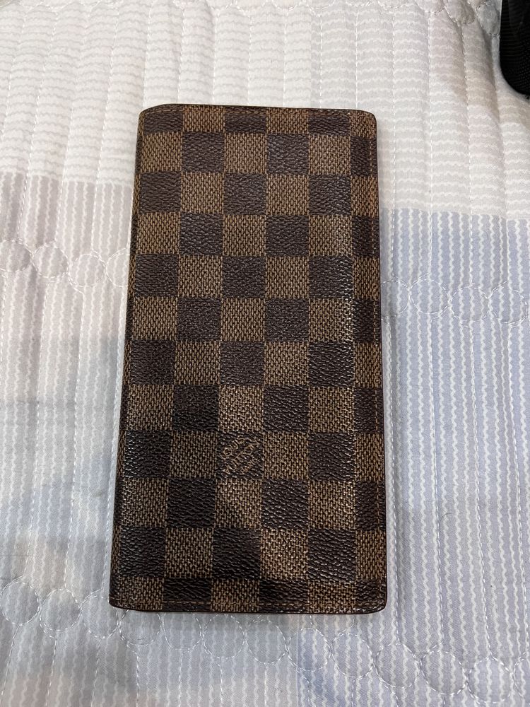 Louis vuitton brazza damier canva портмоне