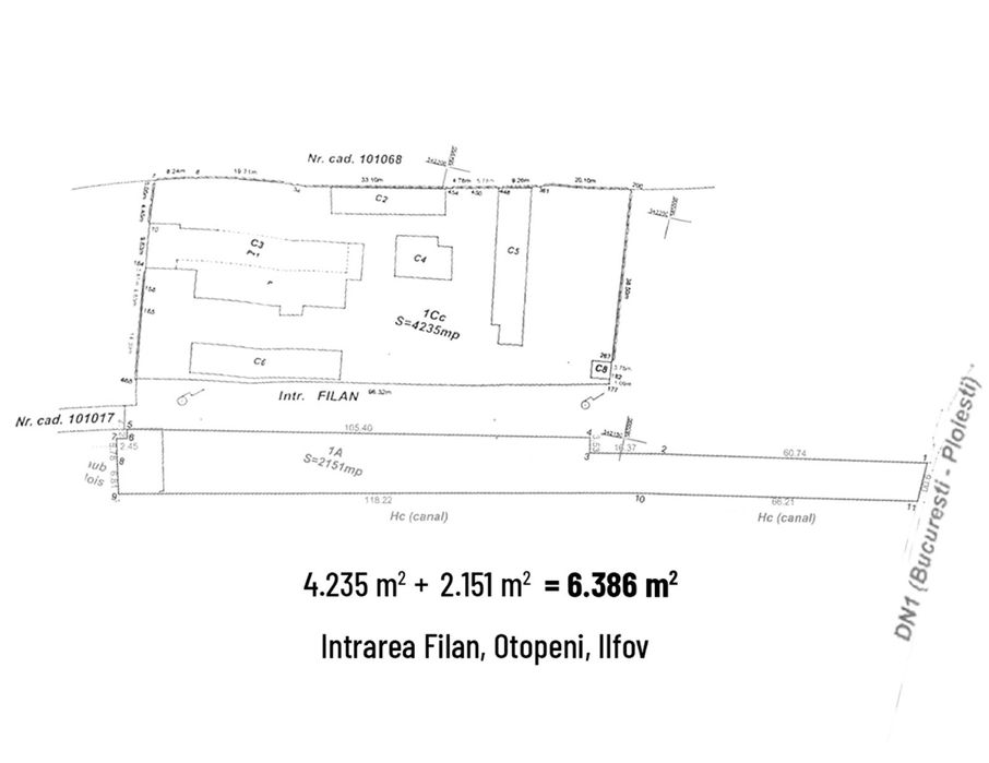 DN1 - Otopeni Teren + Construcții de vânzare  Vis-a-Vis De aeroport