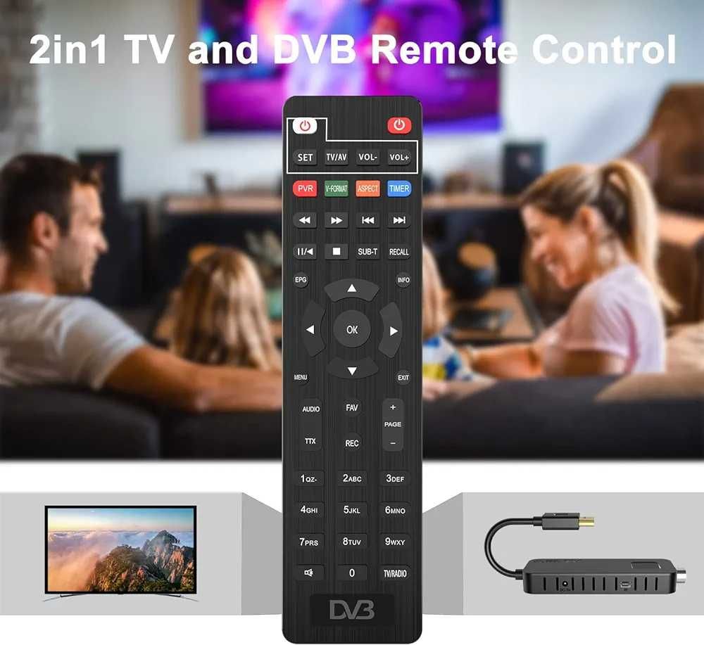 DVB-T2 HDMI TV Stick декодер,