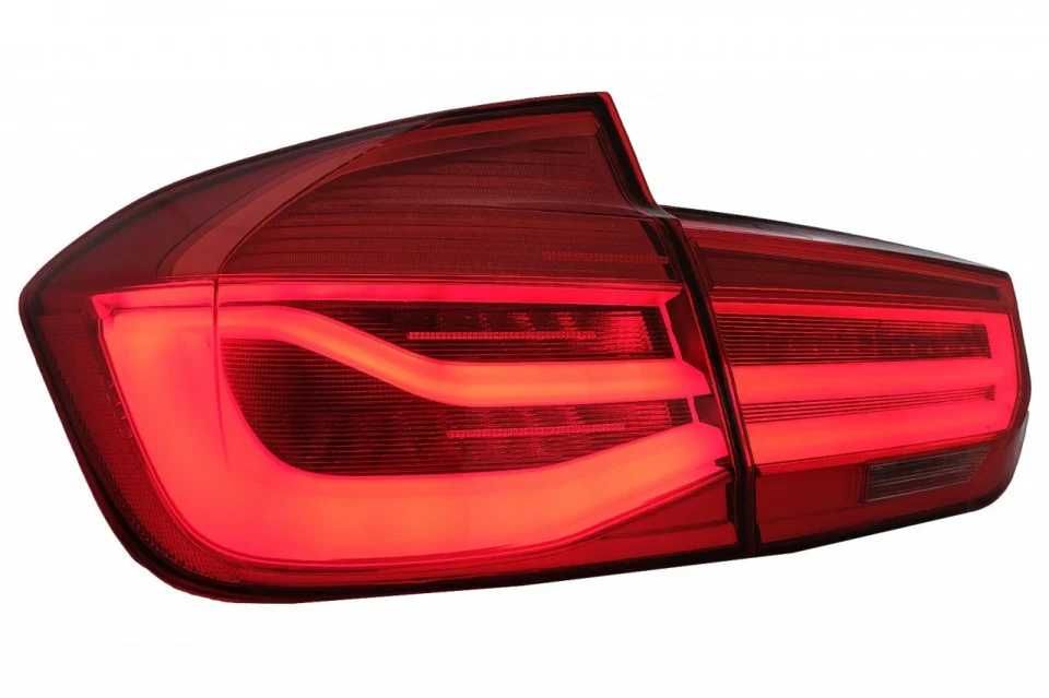 Set Stopuri Lampi LED BMW Seria 3 F30 Model LCI Facelift culoare Rosu