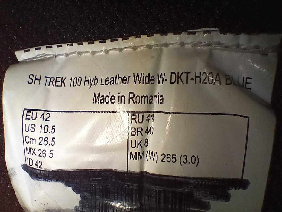 Bocanci înalți interior lat impermeabili SH TREK 100 - 42 - Decathlon