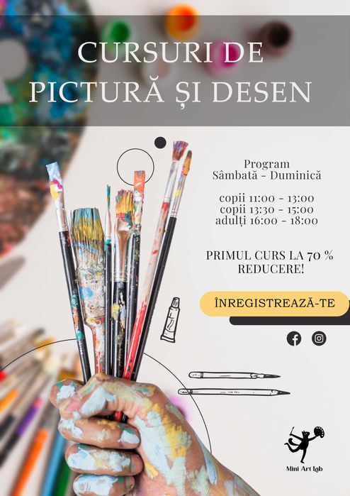 Cursuri/meditatii de desen si pictura pentru copii si adulti