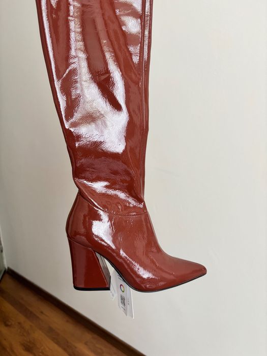 Кафяви ботуши Nine West