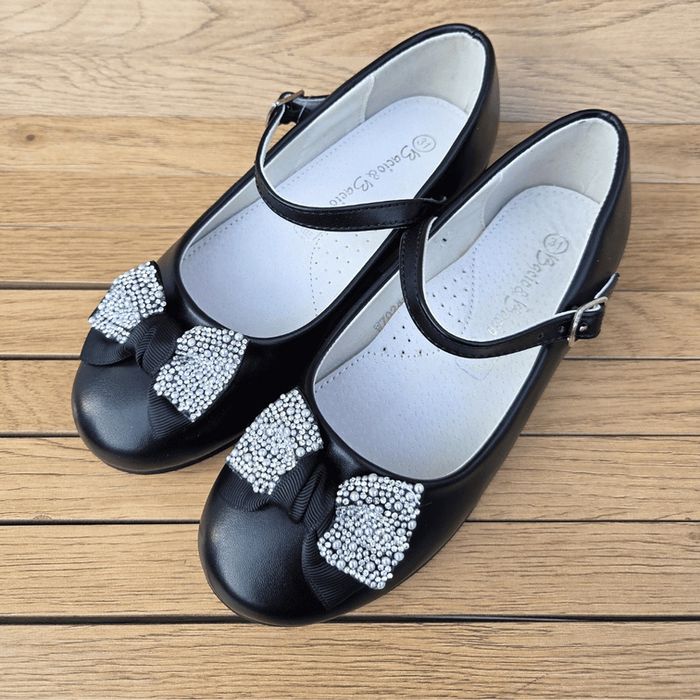 Детски официални обувки с панделка