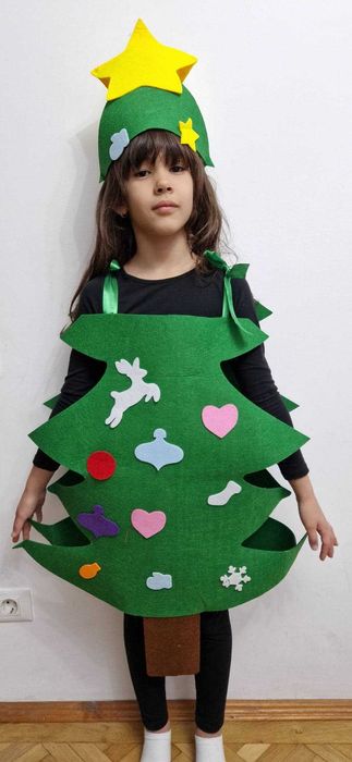 BRAD costum UNISEX  fulg de nea copac inger spiridus  om de zapada