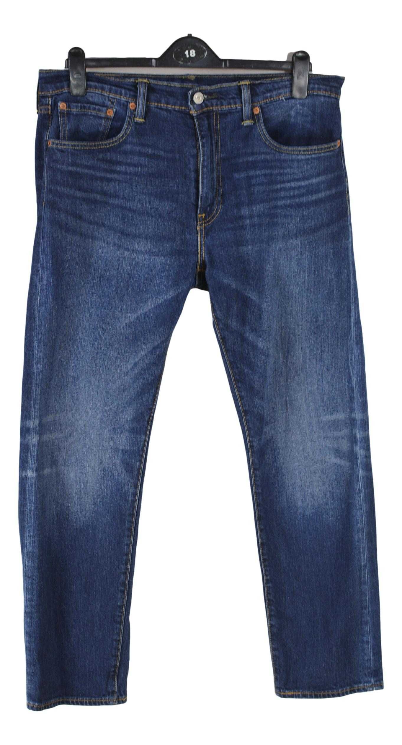 Blugi Barbati Scunzi Levi's 502 Marimea W34 L28 Albastri Bumbac XV51