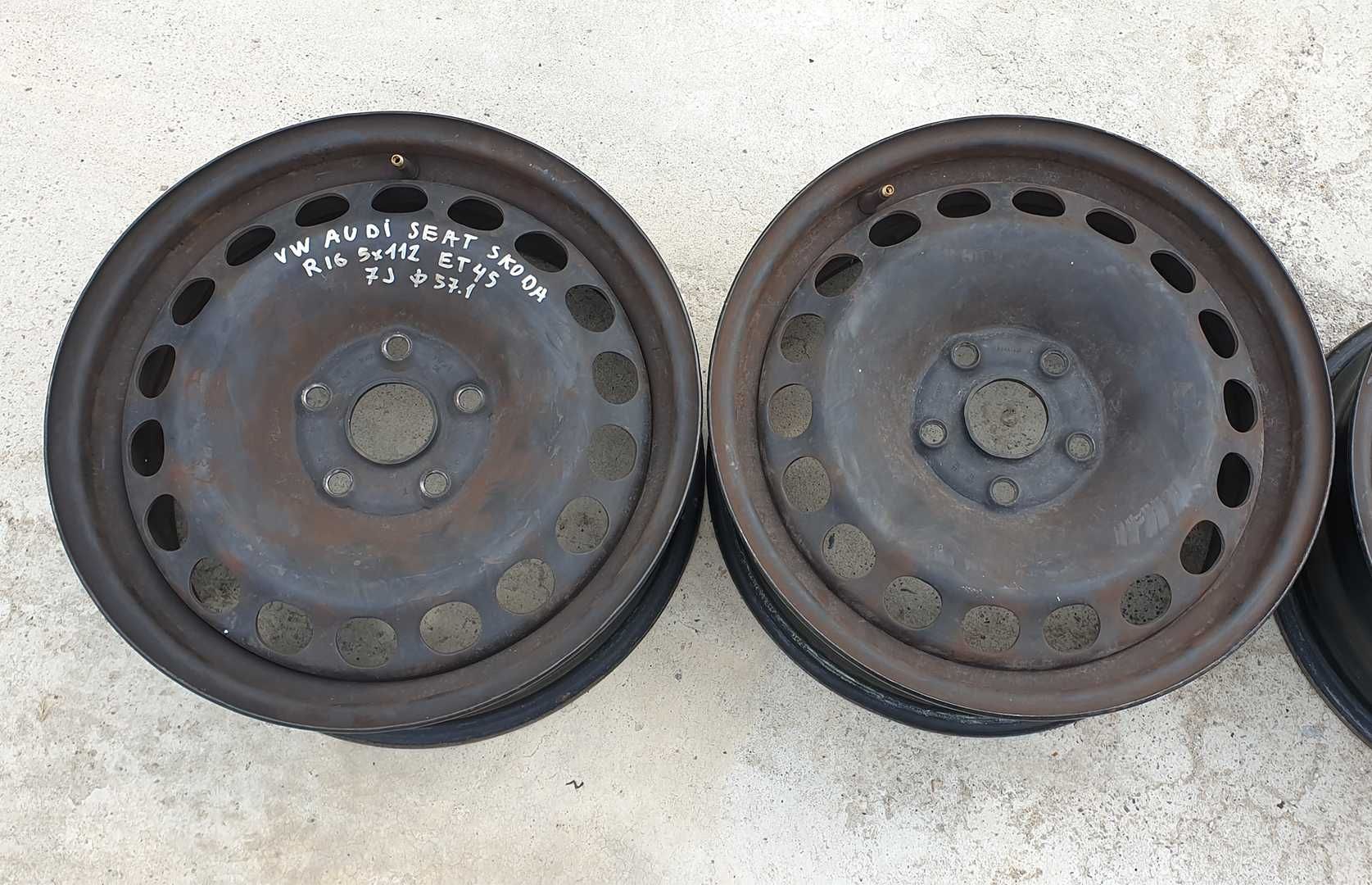 Оригинални железни джанти за VW AUDI SEAT SKODA R16 5x112 6.5J ET50