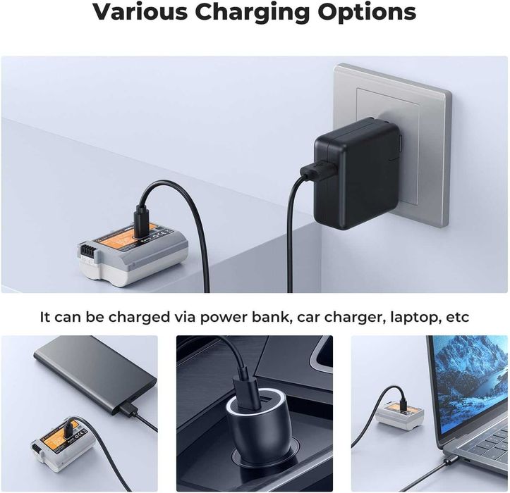 Иновативна батерия EN-EL15C за Nikon с вграден USB-C порт