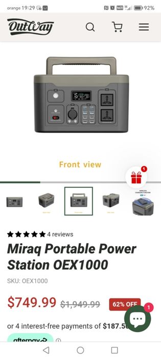 Kit solar portabil generator solar 1800w+panou 200w