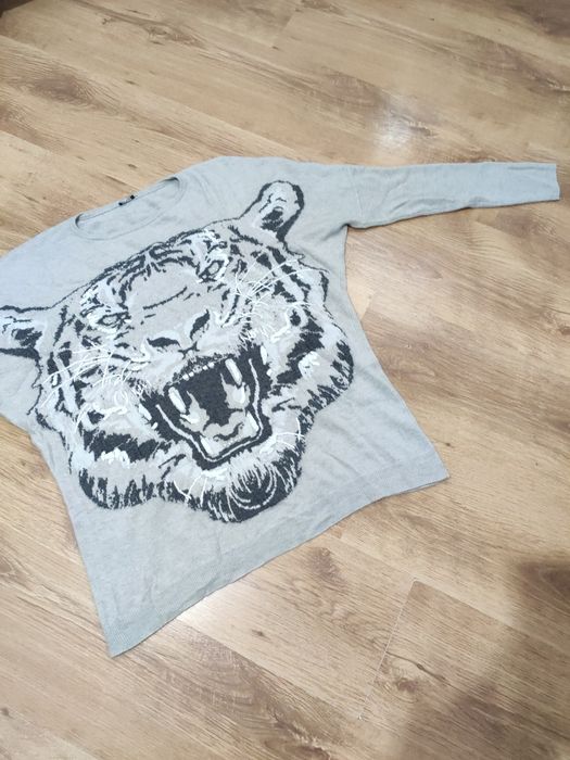 Pulover damă din casmir și lână merino mărimea 40 oversize L