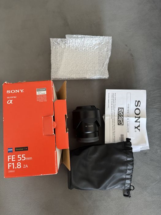 Obiectiv Sony Zeiss 55 mm 1.8, distanta focala asemanatoare cu 50 mm