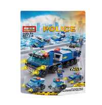 Lego Police LeleBrothers 6 in 1 cu 147 piese, copii cu varsta 6 ani