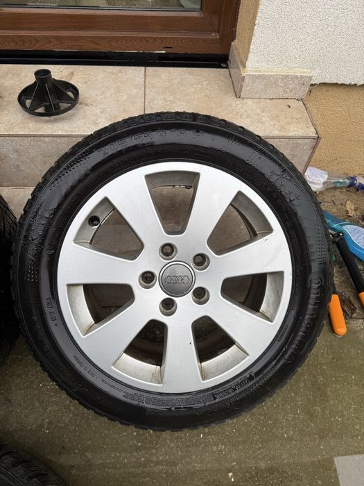 Vand Jante Audi originale + Cauciucuri de iarnă Continental 205/55/R16