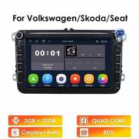 Navigatie 2G+32G,Carplay+Android Auto,VW Passat,Tiguan,Golf,Seat,Skoda