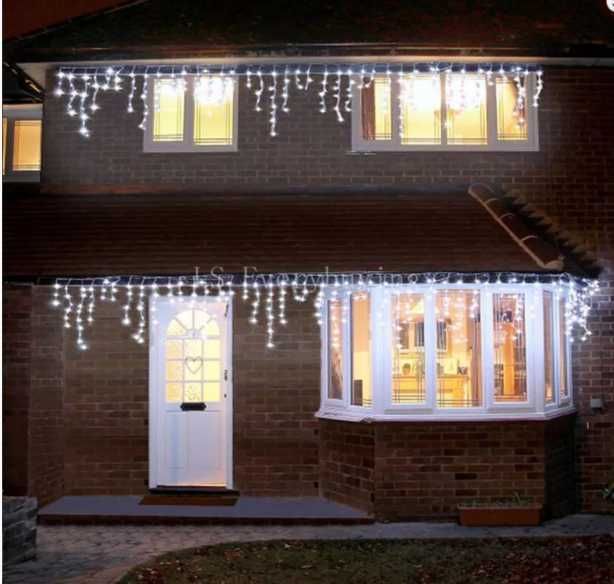 LED Висулки Пост светещи 168, 4 цвята 3 х 70см Късо-дълго Коледа ЛЕД