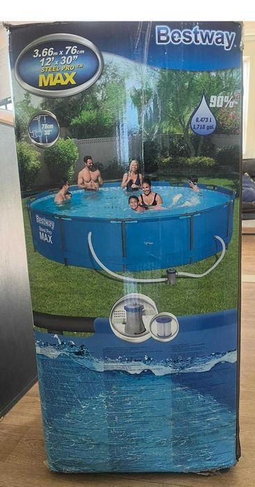 Vând piscină BESTWAY Steel Pro Max 3,66 m x 76 cm