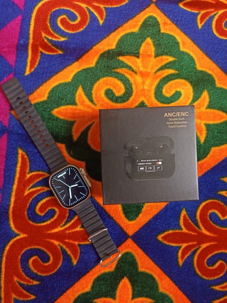 Apple watch 9 AirPods Pro (сэнсор) Шымкент