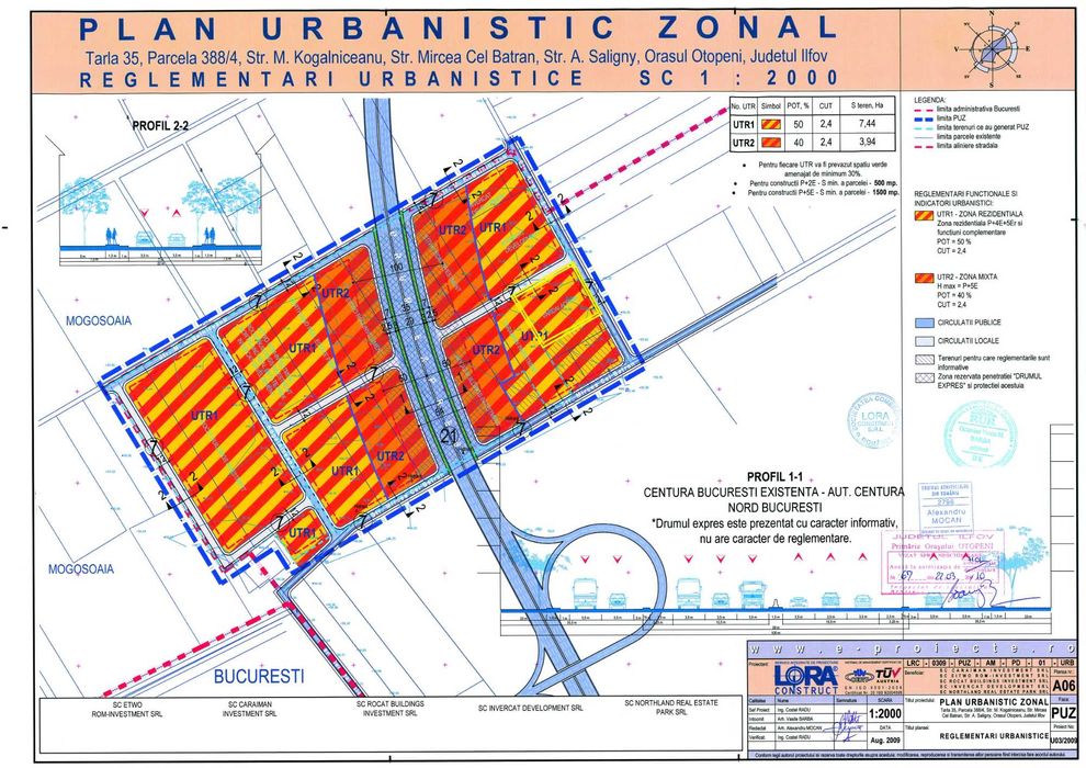 Teren cu PUZ aprobat P+5E - Otopeni