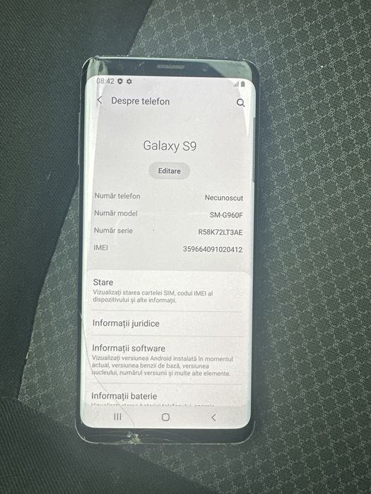 sam s9 ,64 gb liber retea disurat