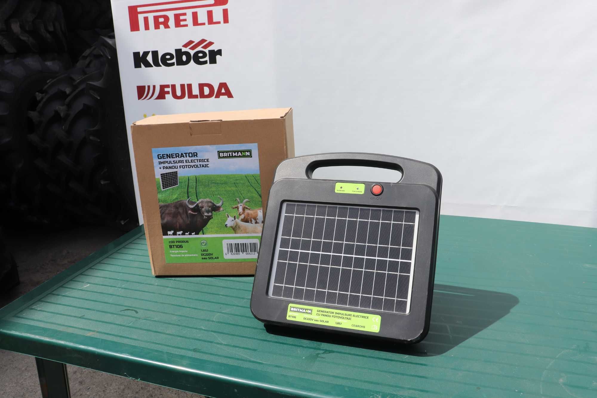 Aparat Impulsuri 1.85 Jouli Mixt cu panou solar pentru Gard electric